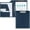Darkblue, variant on Clipboard Folder Portfolio, A4 Leather Padfolio Clipboard, Professional Business Portfolio Folder for Interview Resume Office Conference -Black