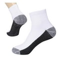 thumbnail image 2 of EnerWear 6P Pack Men's Cotton Moisture Wicking Cushion Low Cut Socks (10-13/Shoe: 6-12, White/Black Sole), 2 of 2