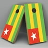 Togo Flag Cornhole Board Vinyl Decal Wrap