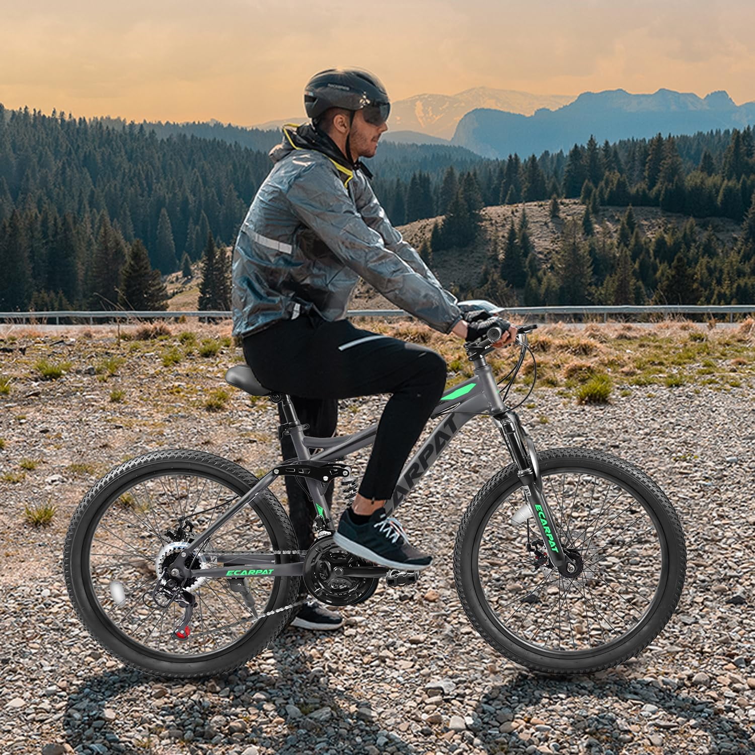 POVANLI Mountain Bike 26 Inch Wheel, 21-Speed U-Brakes Twist Shifter, Carbon Steel Frame Men Women Trail Commuter City Snow Beach Mountain Bikes Bicycles