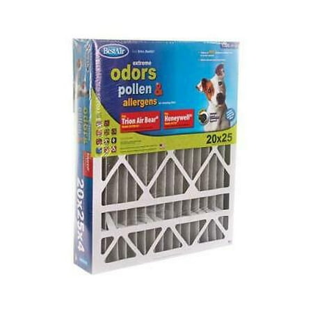 

BestAir 20 in. W x 25 in. H x 4 in. D 11 MERV Pleated Air Filter (Pack of 3)