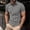 Grey, variant on Mens Polo T Shirt Short Sleeve Button Down Tees Shirt Loose Fit White Clothes for Men