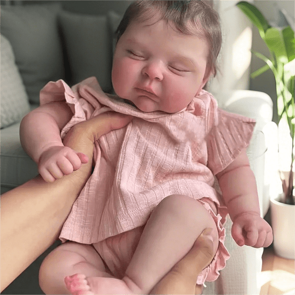 Dayoff Kids Lifelike Reborn Baby Dolls - 18 Inch Cloth Body Realistic Baby Doll (No Accessories) For Kids Age 3 
