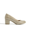thumbnail image 2 of BURUDANI Women's Pumps Low Chunky Block Heel Dress Shoes Closed Round Toe Comfortable Heels, 2 of 6