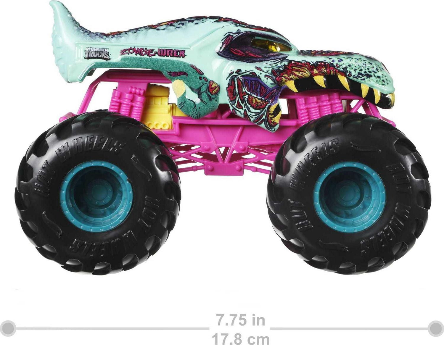 Hot Wheels Monster Trucks 1:24 Scale Die-cast Zombie-Wrex