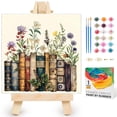 thumbnail image 1 of Kit de pintura por números Yezavesu con marco 25 x 25 cm, flores, 1 of 7