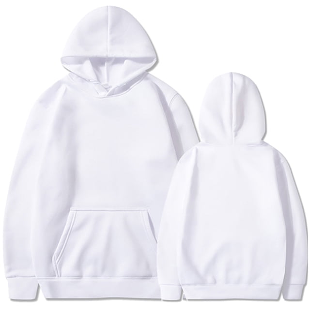 Glisme Sweatshirt For Women Diy Solid Color Rope Hoodie Long Sleeve Pullover Hoodie Basic Top Everyday Wear White