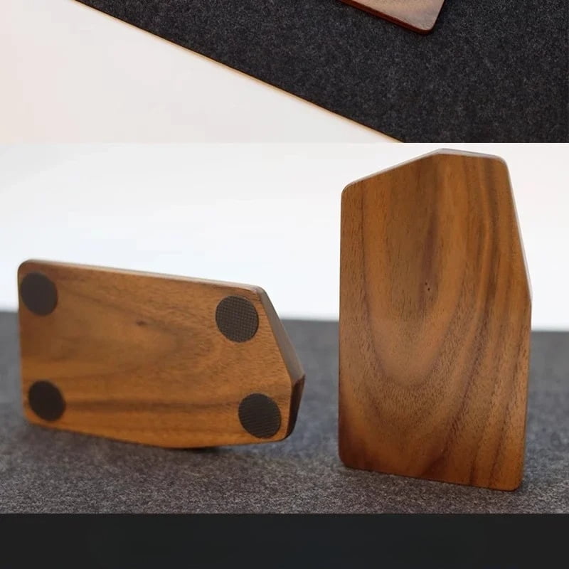 Split Walnut Palm Rest for 65%-75% Alice Mechanical Keyboards Hand Rest Custom Ergonomic Split Keyboard Wrist Rest Wrist Brace