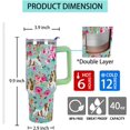 thumbnail image 4 of Basset Hound Gifts for Women Cute Dog Tumbler Coffee Cup for Women Basset Hound Travel Mug 40 OZ Stainless Steel Insulated Water Bottle With Lid and Straw, 4 of 6