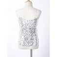 thumbnail image 6 of Aislor Kids Girls Sparkly Sequin Dance Crop Tops Tank Camisole Straps Cami Shirts Vest for Jazz Hip Hop Street Dance, 6 of 7
