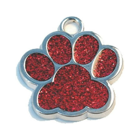 Pet ID Tags  Personalized Dog Tags and Cat Tags  Cute Glitter Paw Pet Tag Glitter Bling Paw Tags Dog Tags Personalized for Pets Dog Tag Cat Tags Pet Jewelry