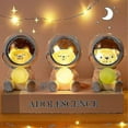 thumbnail image 1 of Creativo lindo Galaxy Guardian mascota astronauta USB luz nocturna personalidad dormitorio decoración luces estrella luz niños juguetes regalo de cumpleaños (gato), 1 of 3