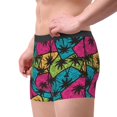 thumbnail image 4 of Balery Hawaii Palms Men's Boxer Briefs, Soft and Breathable Cotton Underwear with nylon Waistband-Medium, 4 of 9