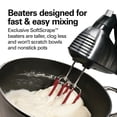 thumbnail image 3 of Hamilton Beach 6-Speed Electric Hand Mixer with SoftScrape Beaters, 5 Attachments & Case, Mixer for Kitchen, Black, 3 of 9