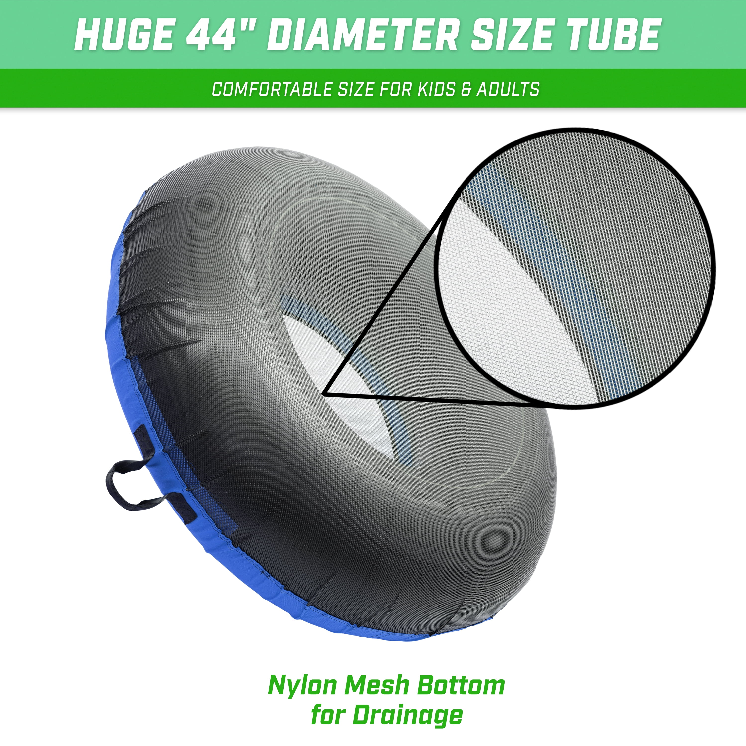 GoSports Summer Heavy Duty River Tube with Premium Canvas Cover -44 inch Round Commercial Grade