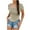 Khaki, variant on Diufon Summer Womens Cotton Tops Round Neck Short Sleeve T-Shirts Solid Color Slim Short Tees