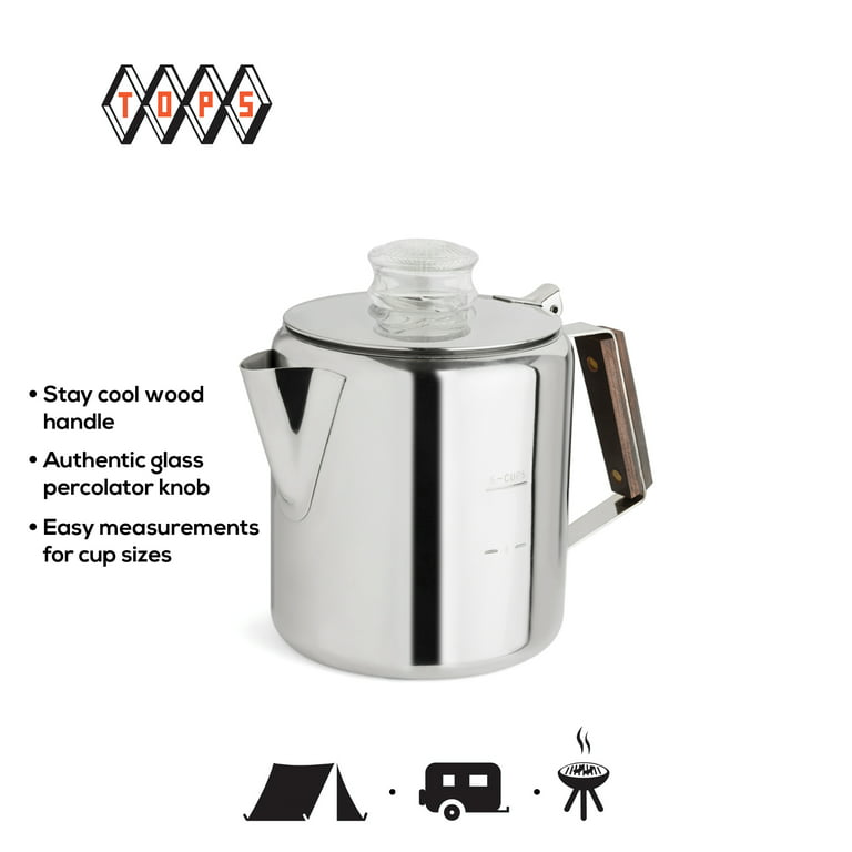 Rapid Brew 2-6 Cup Stainless Steel Percolator