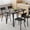 Black, variant on 5 Piece Dining Table Set for 4, 43" Kitchen Table and Chairs, Space-Saving