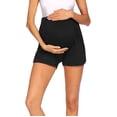 thumbnail image 2 of Ketyyh-chn99 Maternity Pants Jeans Skinny Trousers Jeans Women's Soft Maternity Solid Wide Leggings Yoga Active Wear Black,L, 2 of 5