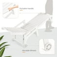 thumbnail image 5 of Dycanpo Lounge Chair Outdoor Set of 2, Resin Chaise Lounge with Wheels & Adjustable Backrest, White, 5 of 9