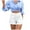 White, variant on Women's High Waist Elastic Waistband Denim Shorts - Drawstring Casual Fashion