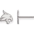 thumbnail image 1 of Sterling Silver Rh-Plated Logoart Texas State University Xs Post Earrings (9 X 8) Made In United States ss007tst, 1 of 5