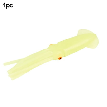 GLFSIL 12cm 15cm 18cm Fishing Soft Squid Lure Glow Sea Luminous Fishing Lure Squid Jigs
