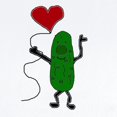 thumbnail image 2 of CafePress - Pickle Holding Heart Balloon Body Suit - Baby Light Bodysuit, Size Newborn - 24 Months, 2 of 4