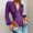 Violet, variante sur Justaucorps à Col en V Profond pour Femmes, Manches Longues Bouffantes, Hauts Triangle, Manches Lanterne, Dentelle Extensible, Combinaison à Décolleté Plongeant