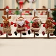 thumbnail image 3 of CHAO 3 uds accesorios para árbol de Navidad estatuilla de Navidad anciano bailando muñeco de nieve ciervo oso muñeco de tela colgante regalo (estilo 1), 3 of 5