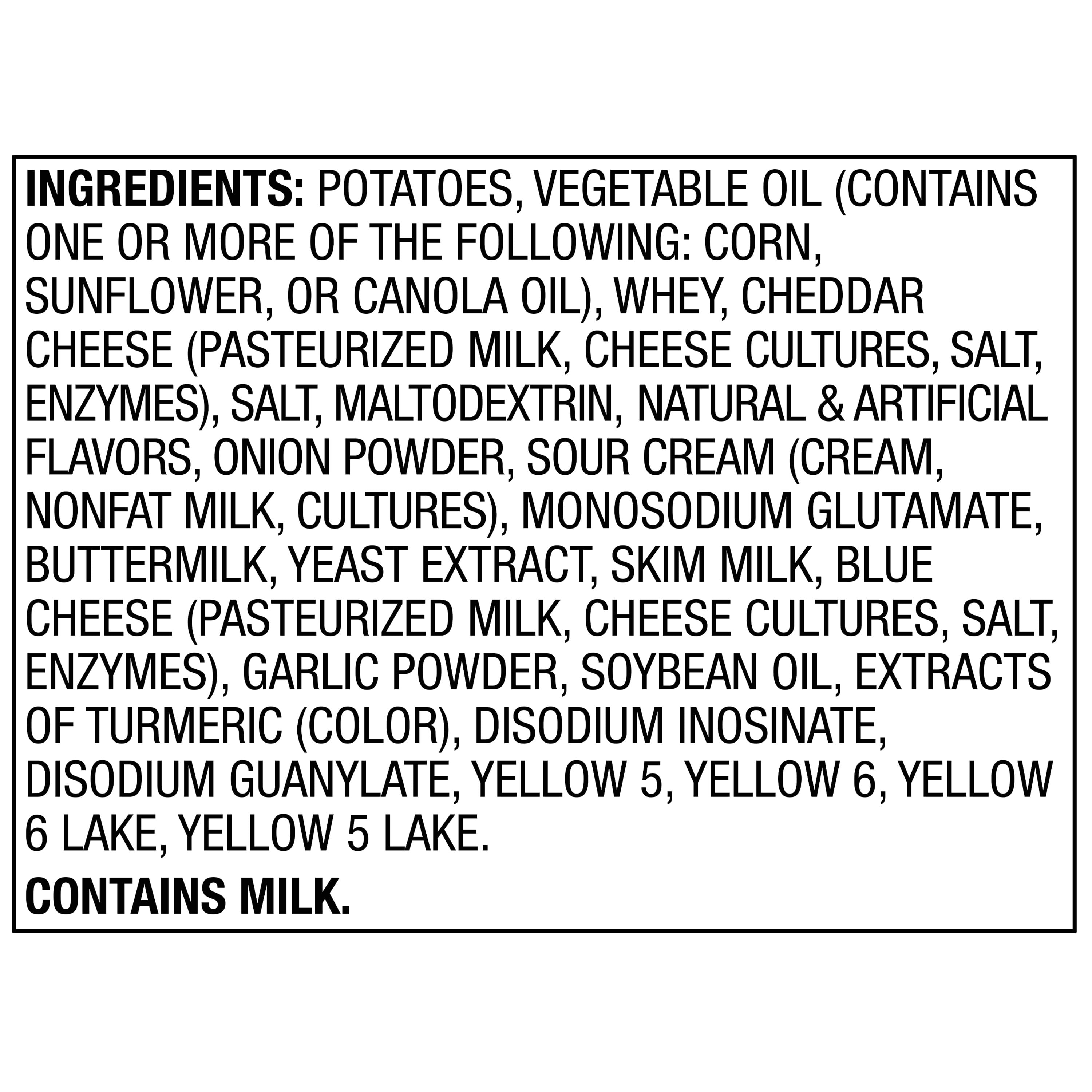 Great Value Cheddar Sour Cream Ripple Chips, 1.75 oz