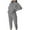 Gray tops for women, variant on Dianli 2Pcs Women Sweatsuits Outfits Hooded Tracksuit Set Athleisure Hoodies Sweatshirt + Sweatpants Pants Sets Sport Wear Casual Suit