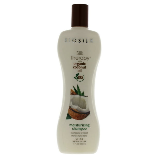 Shampooing Hydratant à l'Huile de Coco Bio Biosilk pour Homme - Shampooing 12 oz