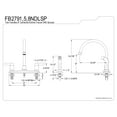 thumbnail image 2 of Kingston FB2791NDLSP NuvoFusion Two-Handle 4-Hole 8" Centerset Kitchen Faucet with Side Sprayer in Polished Chrome, 2 of 4