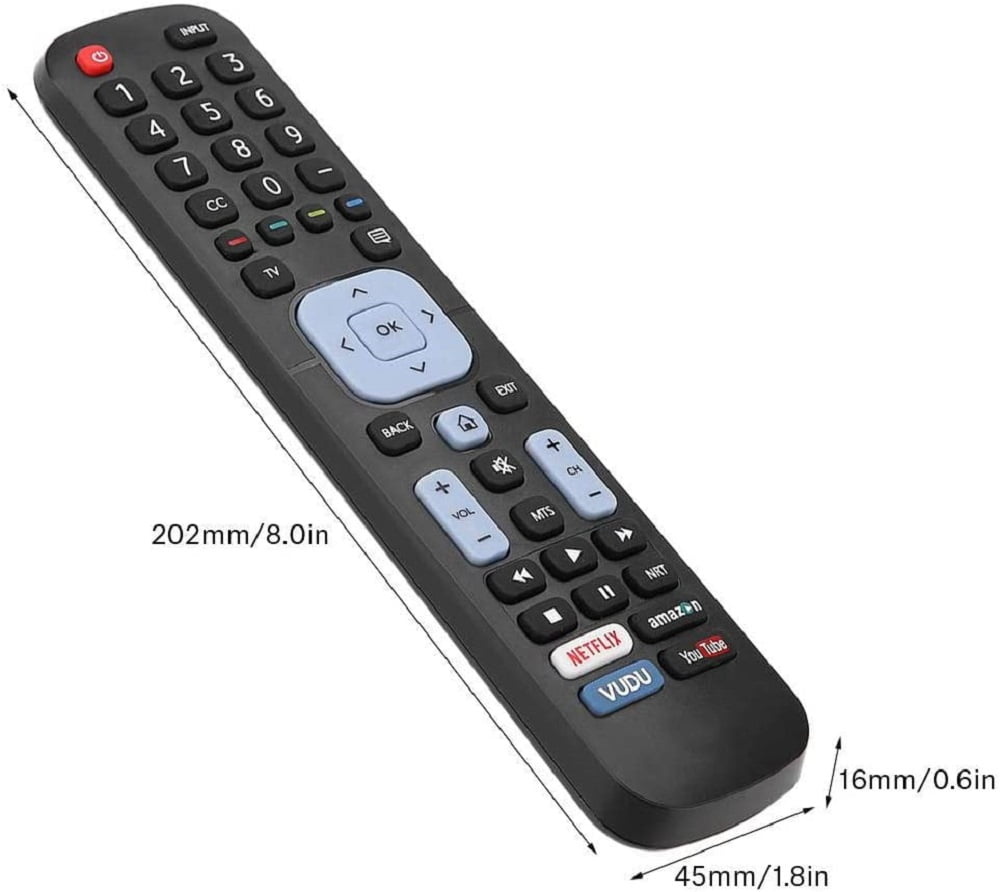 Gvirtue Replacement EN2A27S Remote Control Fit for Sharp LCD HDTV 4K Ultra LED Smart TV LC-40N5000U LC-43N5000U LC-50N5000U LC-50N6000U LC-50N7000U LC-55N620CU LC-65N9000U LC-75N6200U LC-75N8000U 