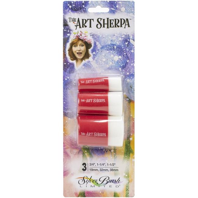 Silver Brush Art Sherpa Brush Set Pounce Set of 3