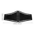 thumbnail image 2 of TEHAUX Cinturón Corset Ancho Negro Para Mujer Con Ajustable Sofisticado, 2 of 8