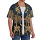 thumbnail image 2 of Fotbe Romantic Skeletons Under Moon Camisa Estampada de Manga Corta para Hombre, Casual de Verano, Estilo Playero, Sin Arrugas-4X-Large, 2 of 5