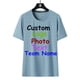 thumbnail image 2 of Camiseta de seda de hielo con texto y logotipo personalizado para hombre y mujer, camisa de cuello redondo de talla grande para parejas, verano gordo 8XL, 2023, 2 of 5