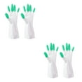 thumbnail image 4 of Yuarrent 2 uds guantes impermeables antideslizantes manoplas Cool Home Clean platos accesorio Unisex ropa ligera cocina verde Dedos verdes 2Conjunto, 4 of 6