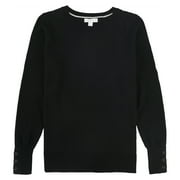 Charter Club Women's Merino Wool Pullover Sweater Black Size Petite Small