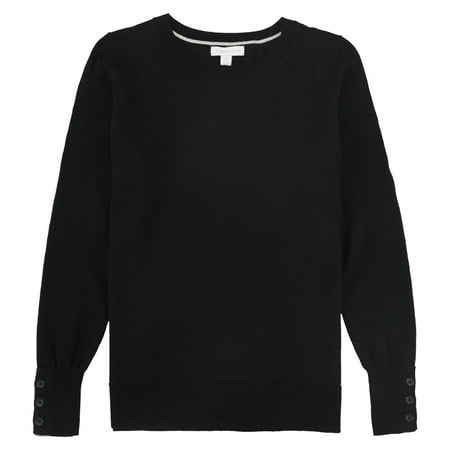 Charter Club Women's Merino Wool Pullover Sweater Black Size Petite Small