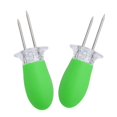 thumbnail image 4 of 3x2 Piezas De Brochetas De Maíz De Acero Inoxidable Palillos De Maíz Para Alimentos Fruta Carne Asada Verde, 4 of 8