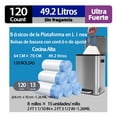 thumbnail image 1 of Dutrong 13 Galones Bolsas Para Basura de Cuerda, 50 Litros, Blanco, Sin Aroma,64×70cm, 120 Unidades, 1 of 5