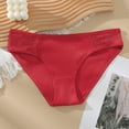 thumbnail image 5 of Guiexla Women Panties Lace Patchwork Solid Color Mid Waist Seamless Cotton Stretchy Slim Fit No Constraint Lady Briefs Sport Daily Underpants Female Underwear, 5 of 7