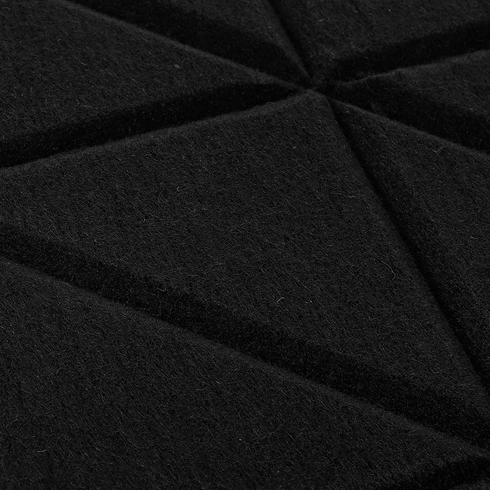 PBPBOX 4Pcs Black Acoustic Sound Proof Panels for Home Studio High Density Fire Resistant Sound Dampening Foam