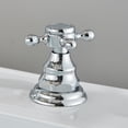 thumbnail image 6 of Chrome Bathroom Sink Faucet 2Handle 3 Hole Widespread Basin Mixer Faucet w/Drain, 6 of 13
