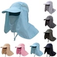thumbnail image 4 of Chapeau de Pêche Randonnée Sports Extérieurs Résistant au Soleil Large Bord Rabattable, 4 of 8