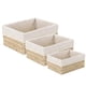 thumbnail image 1 of Furniture Storage Basket with Liner for Storage Use 3Pcs Woven Basket Set, 1 of 4