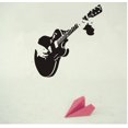 thumbnail image 3 of Decoración de pared ZHCH etiqueta de música guitarra vinilo removible 55cm x 60cm, 3 of 4